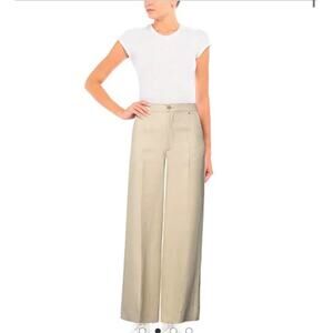P.A.R.O.S.H. Casual Linen Blend Wide Leg Pants Size Small